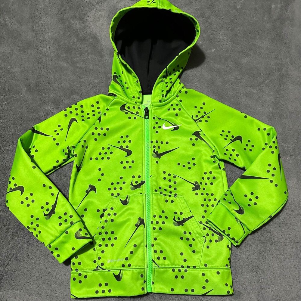 Nike Toddler Dri-Fit Green/Black Hoodie